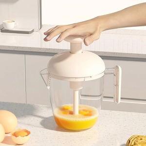 Handheld Manual Press Egg Mixer, Essential <b>Kitchen</b> Baking <b>Tool</b> for Cake, Food Mixing and Dessert Preparation - Product Image 4