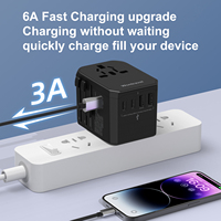 Adaptateur de voyage universel international Wontravel 30W QC3.0 2 USB 3 Type-C AC