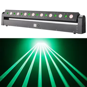 American dj éclairage 8 yeux vert spectacle laser projecteur led lumière principale mobile de barre de faisceau pour la décoration d'étape