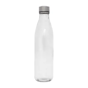 Botella de vidrio de 1 litro con tapa de acero, merchandising personalizado - Product Image 1