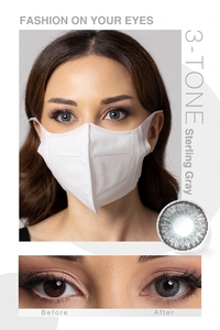 Amostra grátis 3 Tom Soft Lens Contatos Lentes de Contato Coloridas <span class=keywords><strong>Fresh</strong></span> New <span class=keywords><strong>Look</strong></span> Atacado OEM Paper Box Lentille Oculaire - Product Image 5