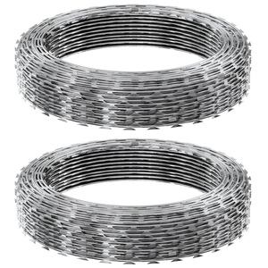 Malla de Alambre de Acero Galvanizado por Inmersión en Caliente, Alambre de Púas, Cercas Metálicas, Cerca Anti-Escalada, Alambre de Púas Recubierto de PVC - Product Image 3