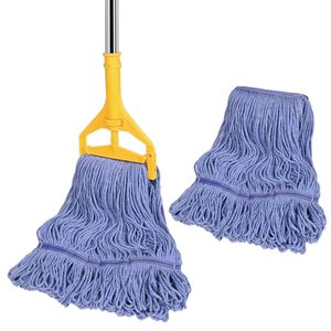 Industrial Wet Floor Mop Midoneat Wet Mop Loop End Heavy Duty Cotton - View #13