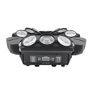 Farol de led para lâmpada do aranha, 100w, 9 w, móvel, palco, luz MSKJ-ST, 9*10w, rgbw, 4 em 1, à prova d' água ip20