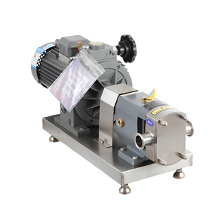 Bomba de transferencia sanitaria eléctrica de acero inoxidable de alta viscosidad con rotor lobular, personalizable para jarabe de chocolate, melaza y miel - Product Image 2