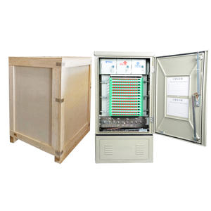 Gabinete de Conexión de Fibra Óptica de 3 ISP y <span class=keywords><strong>1</strong></span> Gabinete, <span class=keywords><strong>192</strong></span> Núcleos, Exterior, Impermeable, Caja de Fusión TCP, FTTH ODC, Montaje en Suelo - Product Image 1