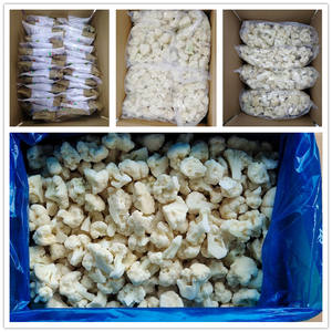 Chine usine de chou-fleur végétal congelé IQF traitement en vrac ou au détail emballage - Product Image 4