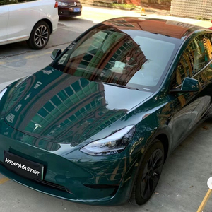 WRAPMASTER 1.52*17m brillant cristal auto-adhésif anti-rayures corps Wrap <span class=keywords><strong>Film</strong></span> rouleau Mohsen vert PET PVC vinyle pour voiture Auto - Product Image 1