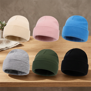 Nuevo Gorro de Punto de Felpa Unisex para Otoño/Invierno, Reversible, Versátil, Cálido, Transpirable e Impermeable, Gorro de Algodón - Product Image 3