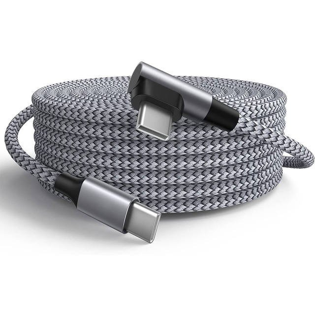 Nylon USB-C to Type-C Data Cable Fast Charging 60W 2A for IOS Mobile Phone & Earphone