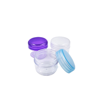 Mini pots en PS vides de 1g, 205g, 3g, 5g, petits récipients en plastique avec couvercles, pots cosmétiques pour crèmes, pots d'échantillons