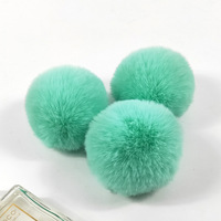 Pompons en fourrure de renard véritable, texture douce et soyeuse de qualité supérieure, aspect adorable pour accessoires de mode et breloques de sac