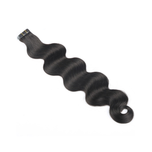 Extensiones de Cabello Humano Virgen Brasileño con Ondas Naturales, Color Natural, sin Costuras, para Uso en Salón - Product Image 1