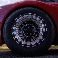 Velg DOT Forged Chrome Deep Dish Baru 17/18/19 Inch Beadlock untuk Chevrolet Corvette Camaro untuk Challenger Charger