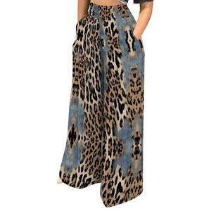 Pantalon de yoga décontracté pour <span class=keywords><strong>femme</strong></span> XS en toile de coton, taille haute, coupe large, imprimé numérique, style skinny, printemps, évasé, <span class=keywords><strong>cargo</strong></span>, technique délavée - Product Image 6