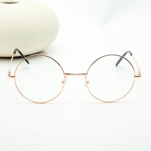 Monture de lunettes Prince Mirror ronde en métal, monture intégrale, rétro, unisexe, verres plats, tendance mode, pour adultes, toutes formes de visage - Product Image 2