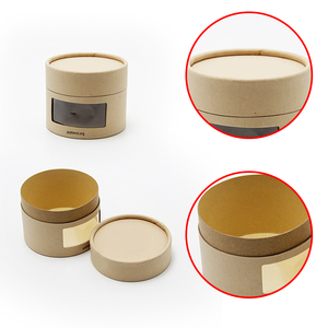 Cấp thực phẩm phân hủy sinh học ống giấy tròn với cửa sổ cho Cookie kẹo dập và biến mất giấy in có thể bao bì - Product Image 5