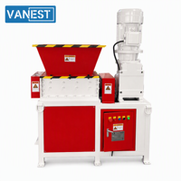 Déchiqueteuse de film mono-axe VANEST, granulateur de recyclage pour film étirable, film d'emballage, film PE, machine de broyage de plastique à vendre