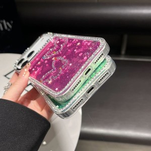 เคสโทรศัพท์มือถือกันกระแทก ลายดอกไม้ผีเสื้อ กรอบเพชร ดีไซน์แฟชั่นสำหรับสาวๆ วัสดุ TPU+PC ป้องกันรอยนิ้วมือ สำหรับ 17 Pro Max - Product Image 3