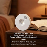 Spot LED sans fil à fixation magnétique avec télécommande et lumière blanc chaud à intensité variable pour vitrine de cave à vin intérieure
