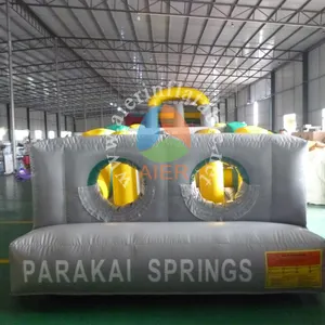Customized game segmented inflatable obstacle park commercial inflatable two-section obstacle children's slide obstacle course