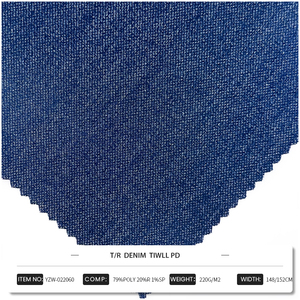 Bán Sỉ Vải Dệt May <span class=keywords><strong>Polyester</strong></span> <span class=keywords><strong>Rayon</strong></span> Stretch Denim Tiwll P/D Dệt Dty Vải Telas Cho Dresses Phù Hợp Với Quần - Product Image 2