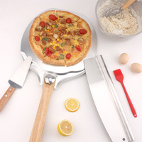 Nouvelle pelle à pizza en aluminium détachable pour service et transfert, outils de cuisson et de retournement de gâteaux pour restaurants