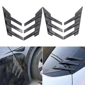 1 Paire d'Accessoires Universels pour Aileron Latéral de Pare-brise Arrière, Décoration de Ventilation Latérale DIY - Product Image 1
