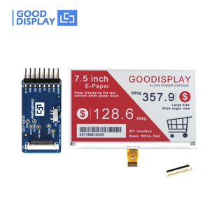 Écran couleur E Ink GooDisplay 7,5 pouces GDEY075Z08 Module d'affichage E-Paper SPI avec carte adaptateur EPD HAT Papier électronique basse consommation - Product Image 1