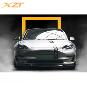 Kit aérodynamique aspect carbone, diffuseur arrière, lèvre avant avec éclairage pour <span class=keywords><strong>Tesla</strong></span> <span class=keywords><strong>Model</strong></span> <span class=keywords><strong>3</strong></span> 2018-2023 - Product Image 5