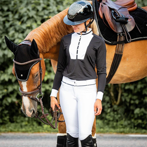 Impugnatura spessa Full Seat Silicone competizione da <span class=keywords><strong>donna</strong></span> colore bianco pantaloni da equitazione calzamaglia da <span class=keywords><strong>cavallo</strong></span> Leggings abbigliamento equestre - Product Image 4