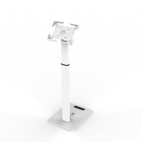 Support de tablette universel réglable en métal Peacemounts, support de sol pour kiosque, support portable pour ordinateur portable réglable en hauteur, base pliable