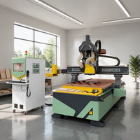 Machine de gravure et de sculpture CNC pour le travail du bois avec système SYNTEC, table à vide et servomoteur