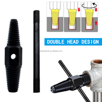 Extracteur de robinet à double tête à double usage 4/6 points vanne triangulaire fil cassé dent coulissante outil à main d'extraction de dent d'extrémité cassée