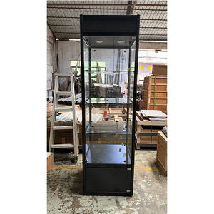 יחידת תצוגה זכוכית מודרנית עם תאורה הוביל ארון תצוגה לבן & שחור עבור חנויות קמעונאיות - Product Image 5