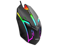 Mouse Gaming Optik Mini USB Berkabel Vonn V1 Harga Terjangkau untuk Laptop dan Kantor