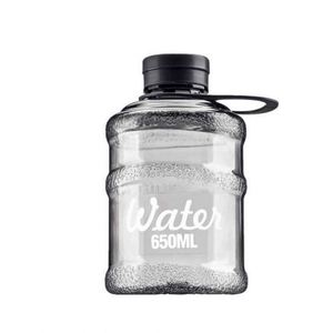 Creative Trendy Mini Bucket <b>Cup</b> Stylish Student Plastic <b>Reusable</b> Food Safe Water Bottle Lid Large Capacity Portable For Men - Product Image 4