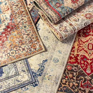 Tapis en cachemire style ethnique rétro américain pour salon, canapé, <span class=keywords><strong>table</strong></span> basse, chambre à coucher marocaine, chevet, fait <span class=keywords><strong>main</strong></span> à la machine, livraison le lendemain - Product Image 4