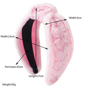وردي فاتح حلو زهرة عقال حار عيد الحب موضة إكسسوار الشعر لطيف رومانسي الشعر للعطلات - Product Image 6