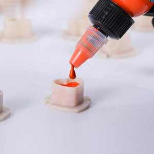 Capsules d'encre jetables pour tatouage en forme de cœur, coupelles de pigment colorées à fond épais pour accessoires de maquillage permanent (PMU) - Product Image 5