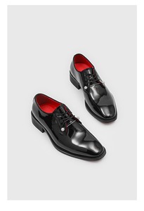 <span class=keywords><strong>Scarpe</strong></span> Eleganti da Uomo in Pelle Verniciata Nera, Fodera Rossa Lucida, Decorazioni in Cristallo, Oxford Formali <span class=keywords><strong>per</strong></span> Matrimoni e Feste - Product Image 5