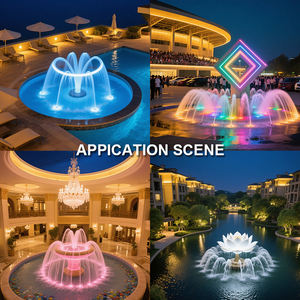 艾德林 LED 圆形喷泉灯 6W IP68 直径 130mm 单色水下可调光 2 年保修 不锈钢钢化玻璃 - Product Image 4