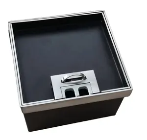 Einbau Design Boden Steckdosen Ausstellung Steckdose Boden Steckdose Box HGD-130KD mit Edelstahl deckel