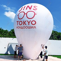 Ballon à air chaud géant gonflable d'extérieur personnalisé avec logo Zhenmei, taille grande