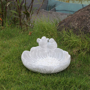 Multi-Purpose Outdoor <strong>Bird</strong> Feeder Fits <strong>Mixed</strong> <strong>Bird</strong> <strong>Seeds</strong>, Cement Construction - Product Image 4