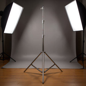 ดีบี เอช ชุดอุปกรณ์เสริมเหล็กสแตนเลสแบบก้านไขว้ 106 ซม. พร้อมก้านต่อขยาย 249 ซม. สำหรับอุปกรณ์เสริมไฟสตูดิโอถ่ายภาพ - Product Image 2