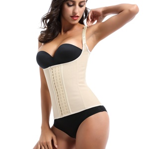 <span class=keywords><strong>Gaine</strong></span> amincissante pour femme <span class=keywords><strong>avec</strong></span> <span class=keywords><strong>fermeture</strong></span> à crochets réglables, <span class=keywords><strong>gaine</strong></span> amincissante, <span class=keywords><strong>gaine</strong></span> de taille <span class=keywords><strong>en</strong></span> <span class=keywords><strong>latex</strong></span>, veste de maintien de la taille - Product Image 2