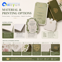 Carte personnalisée avec logo en relief, motifs en relief, carte et mise en page personnalisables, adaptées à votre thème de mariage
