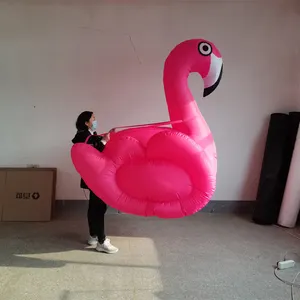Легкий надутый Фламинго мультяшное украшение для животных надувной Розовый фламинго H443