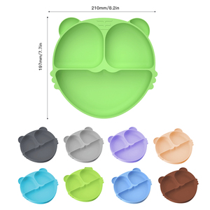 Plato de Silicona para Bebés con 3 Divisiones, Antideslizante, Seguro para Niños Pequeños, Libre de BPA y Ecológico - Product Image 4
